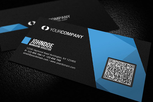 Information material about QR Code on Business Cards